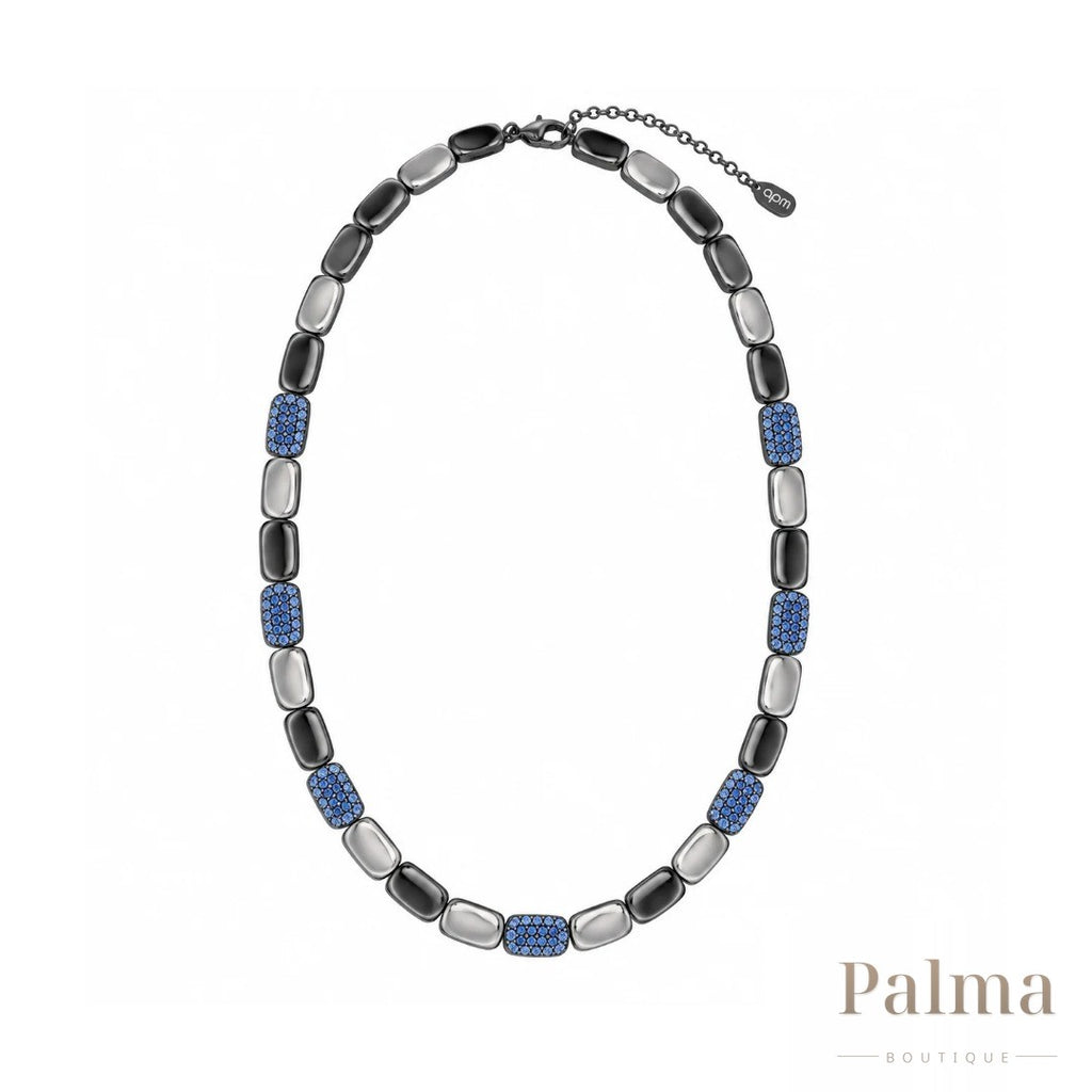 APM Jewelry | Monaco Toned Set Blue Silver