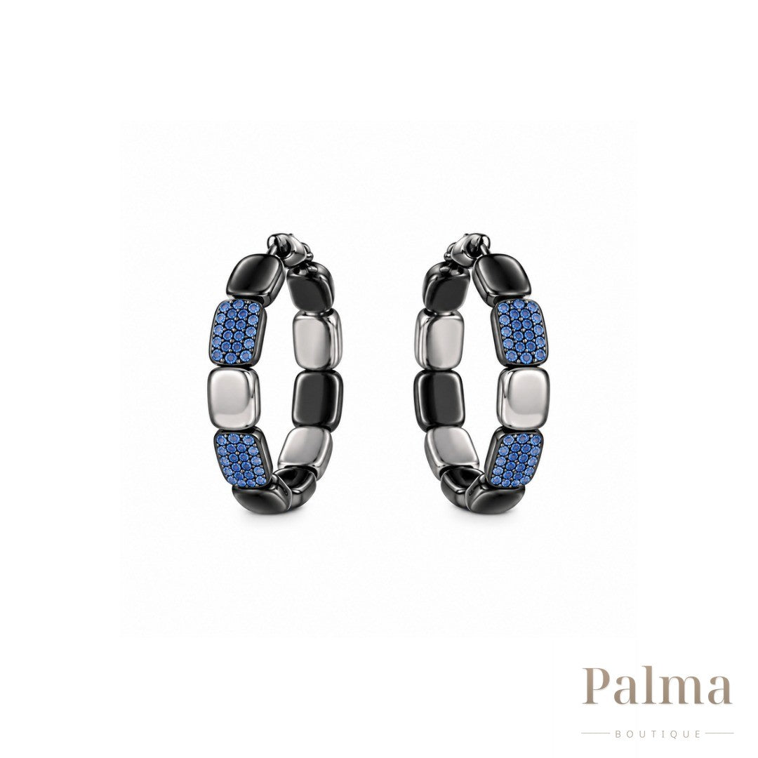APM Jewelry | Monaco Toned Set Blue Silver