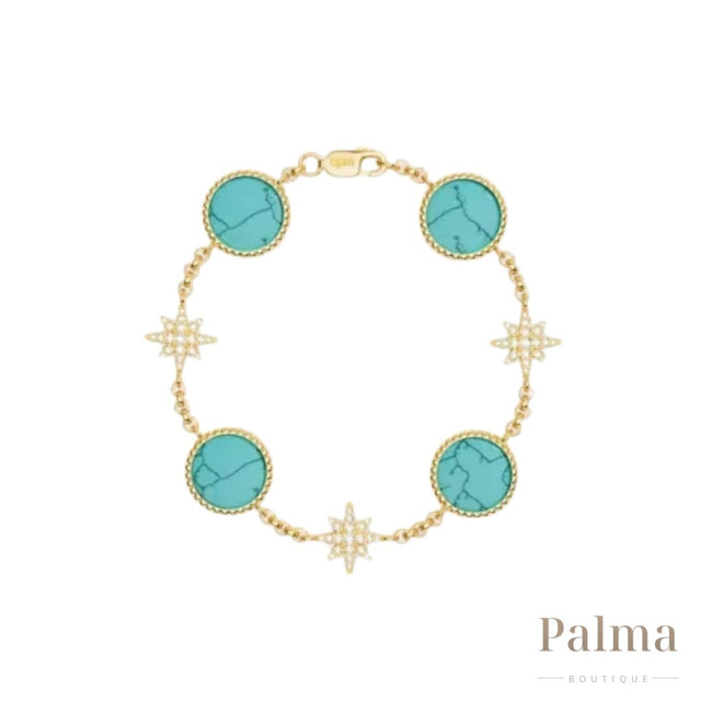 APM Jewelry | Monaco Toned Set Gold Green