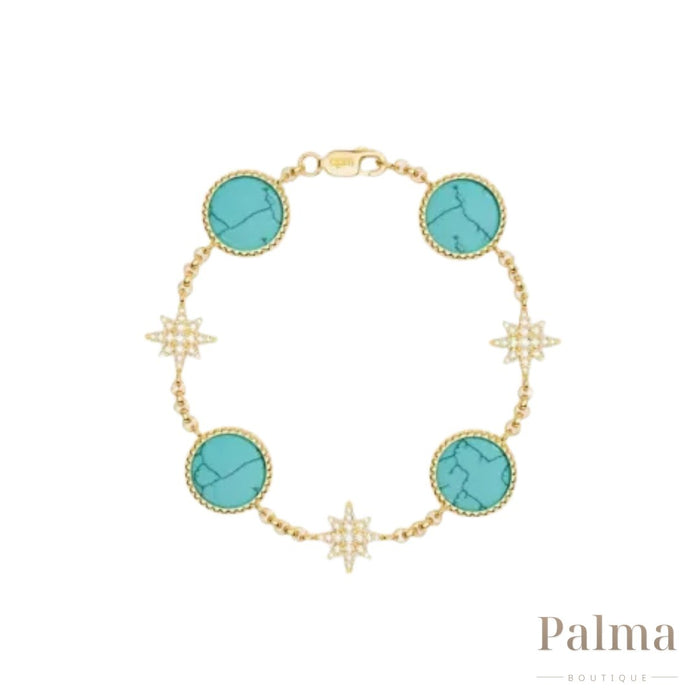 APM Jewelry | Monaco Toned Set Gold Green