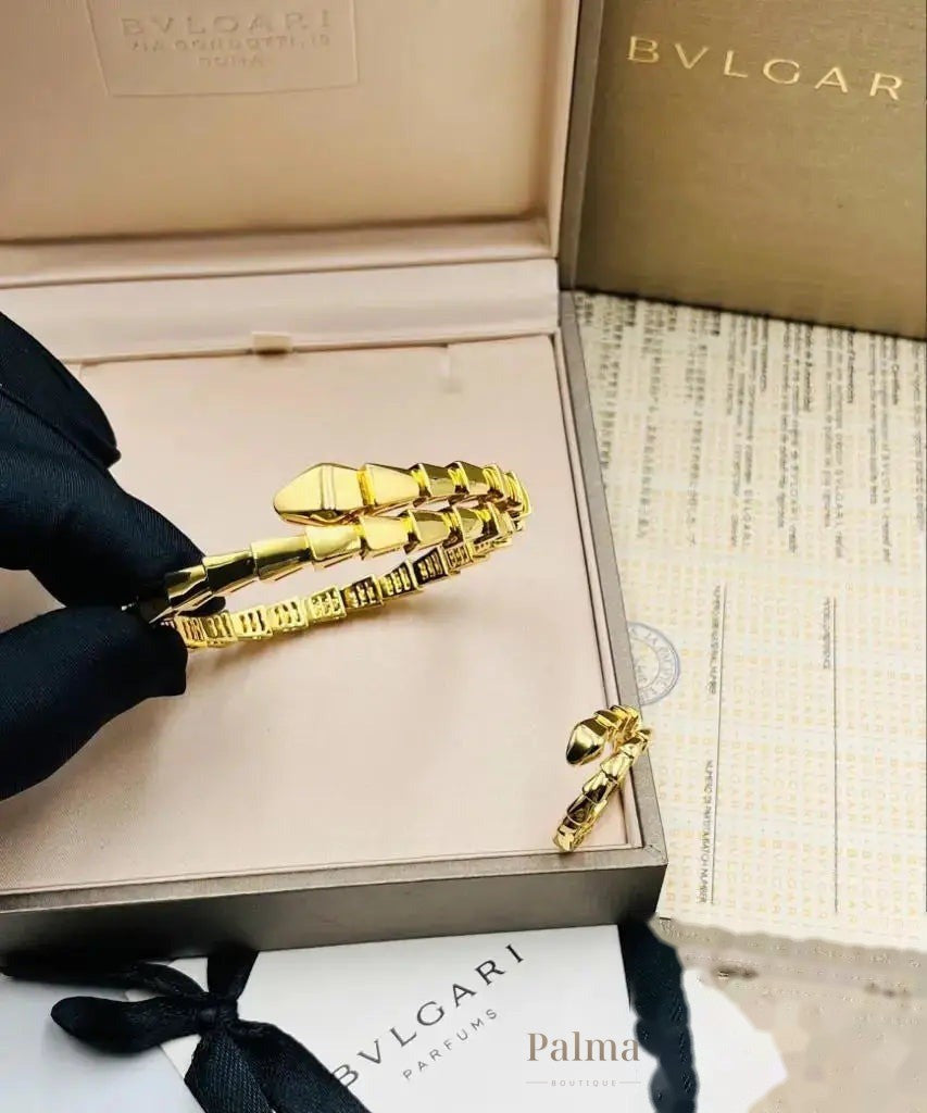 Bvlgari Jewelry | 18K Yellow Gold Serpenti Viper Bracelet