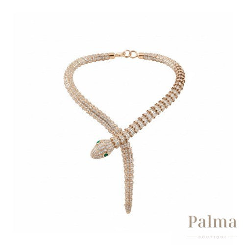 Bvlgari Jewelry | Crystal Snake Necklace