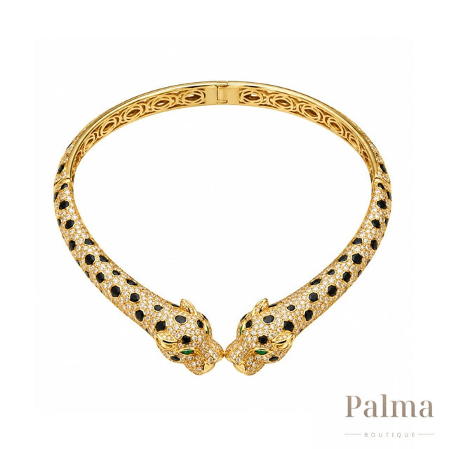 Cartier Jewelry | Panthere Emerald Onyx Set Gold