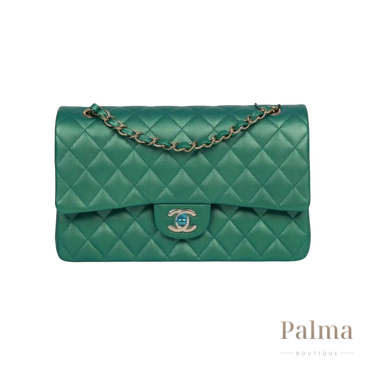 Chanel Bag | Classic Flap Green Iridescent