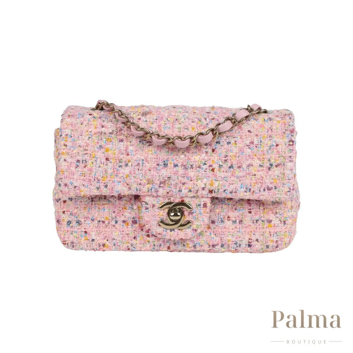 Chanel Bag | Mini Pink Tweed Sequin
