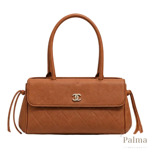 Chanel Bag | Grained Shopping Khaki
