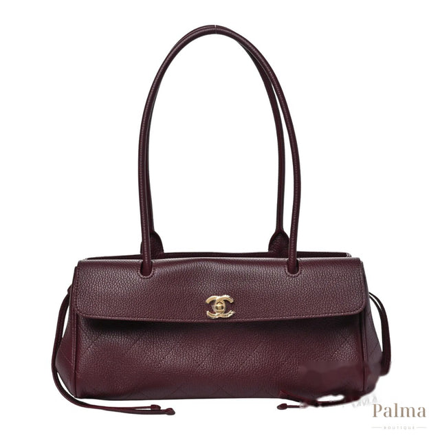 Chanel Bag | Stitched Urban Maroon