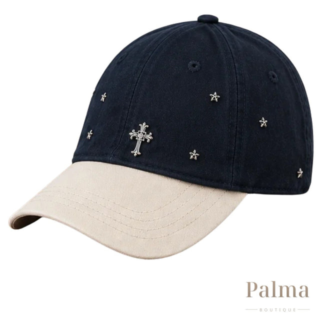 Chrome Hearts Cap | Baseball Navy Tan