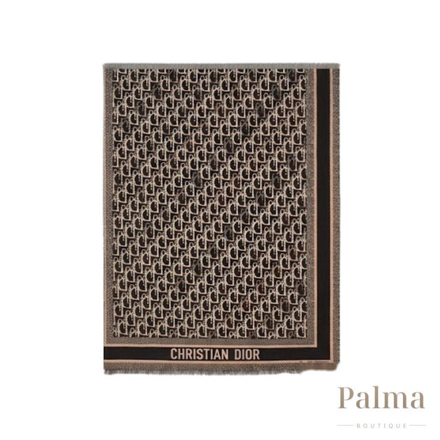 Dior Scarf | Oblique Blanket Beige/Black