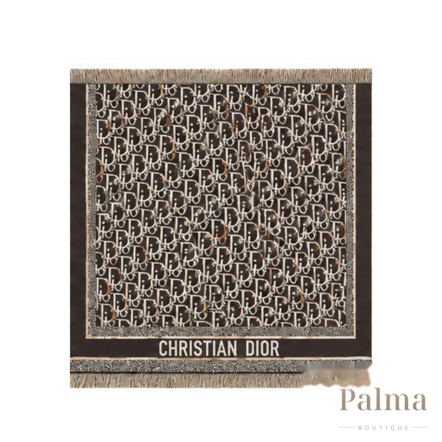 Dior Scarf | Oblique Dark Brown