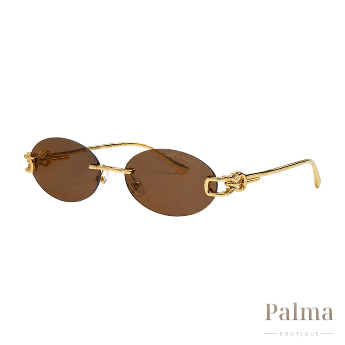 Gentle Monster Glasses | Oval Gold