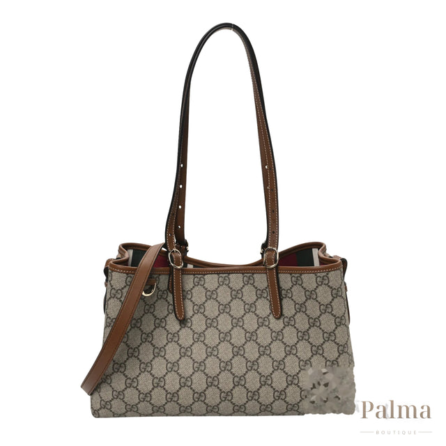 Gucci Bag | GG Emblem Medium Tote Brown