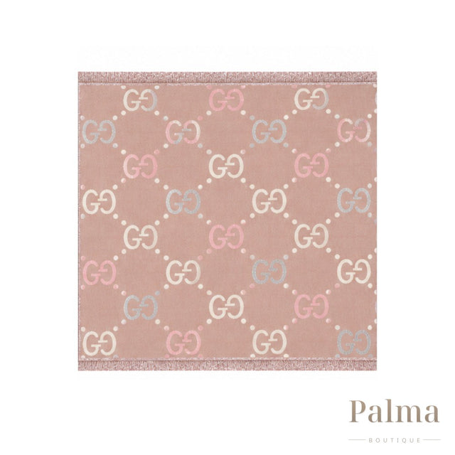Gucci Scarf | GG Monogram Jacquard Pink