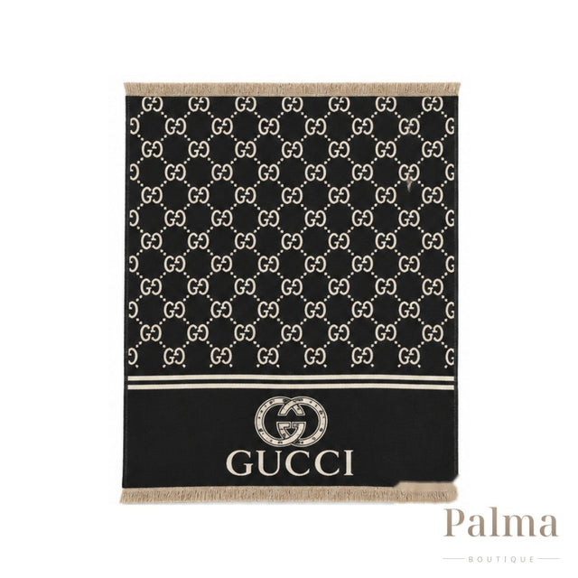 Gucci Scarf | GG Jacquard Black