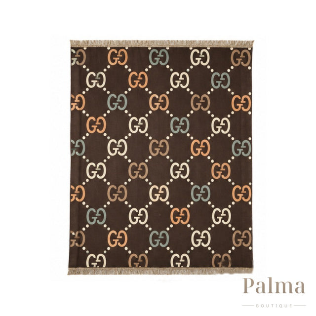 Gucci Scarf | GG Jacquard Dark Brown