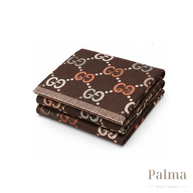 Gucci Scarf | GG Monogram Dark Brown