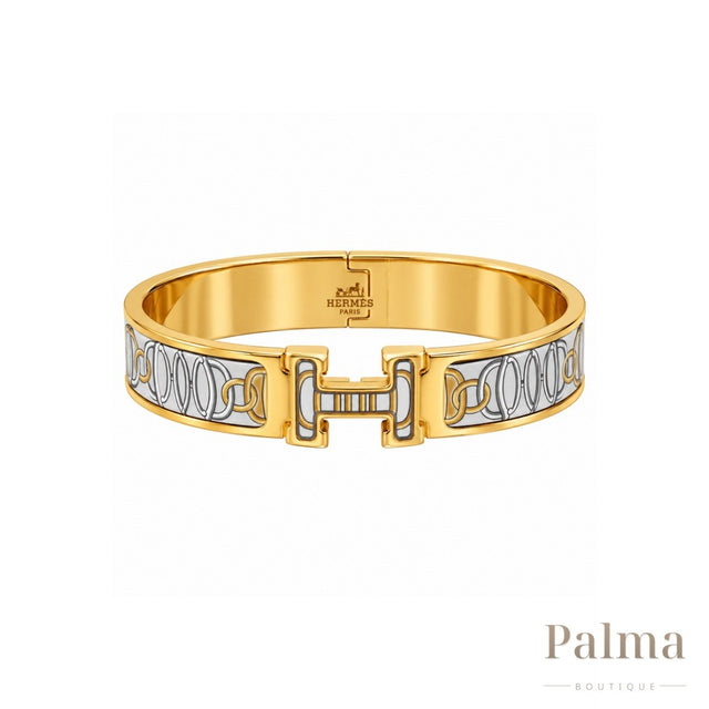 Hermès Jewelry | Enamel H Lock Bracelet