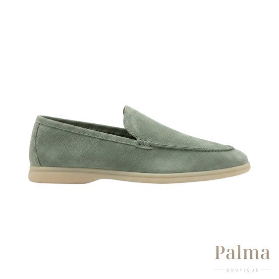 Loro Piana Footwear | Summer Walk Suede Green