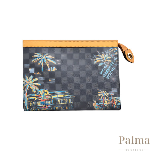 Louis Vuitton Bag | Pouch Black Brown Beach