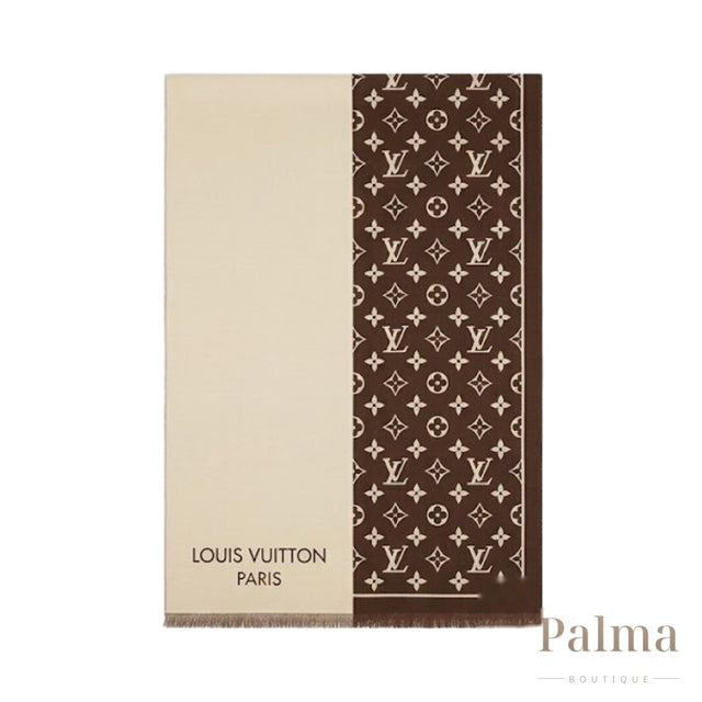 Louis Vuitton Scarf | Monogram Split Dark Brown