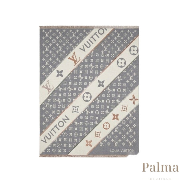 Louis Vuitton Scarf | Monogram Split Slate Grey