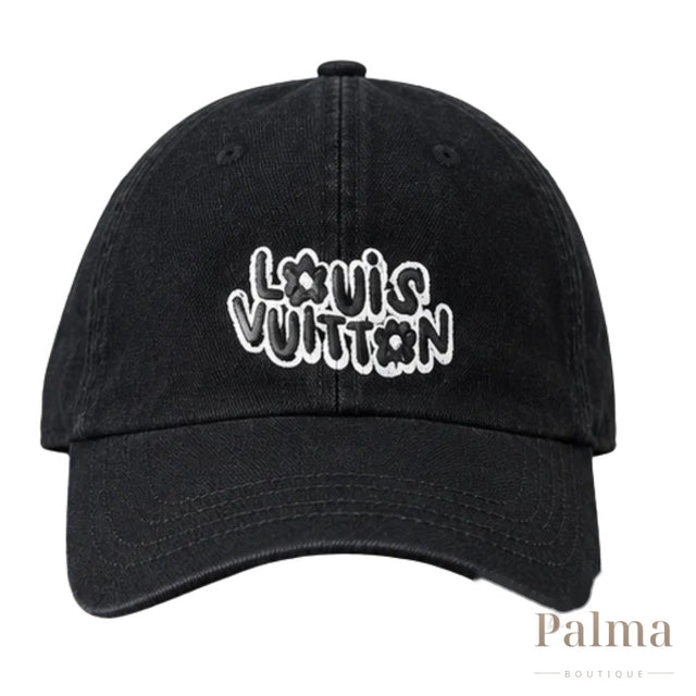 Louis Vuitton Cap | Nigo Black Cotton Squared