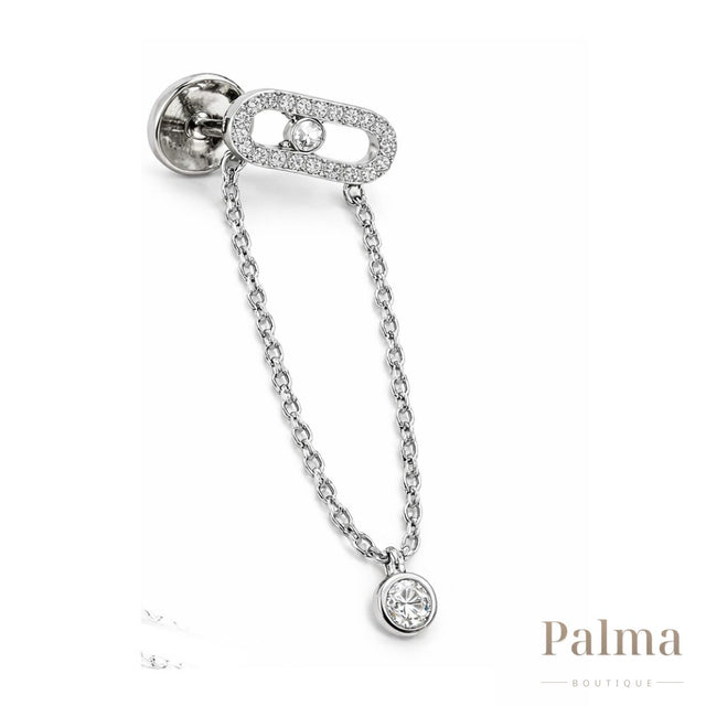 Messika Jewelry | Uno Drop Pendant White Gold Diamonds