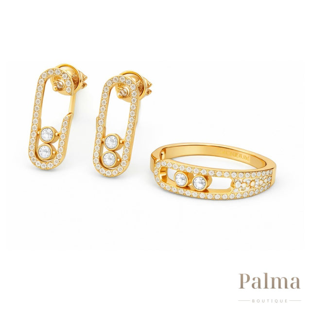 Messika Jewelry | Noa Pavé Ring Set White Gold Diamonds