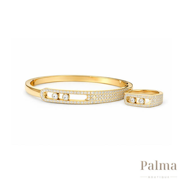 Messika Jewelry | Banlge Set White Gold Diamonds