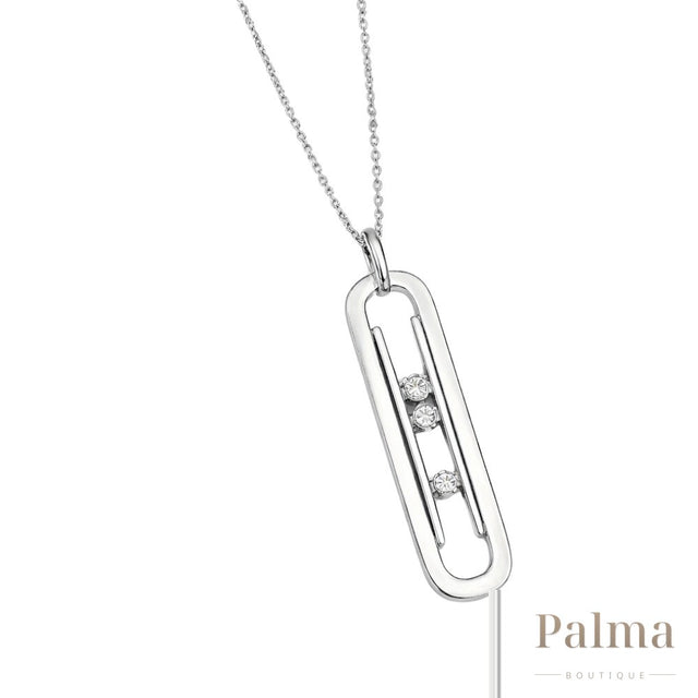 Messika Jewelry | Romane Large Set White Gold Diamonds