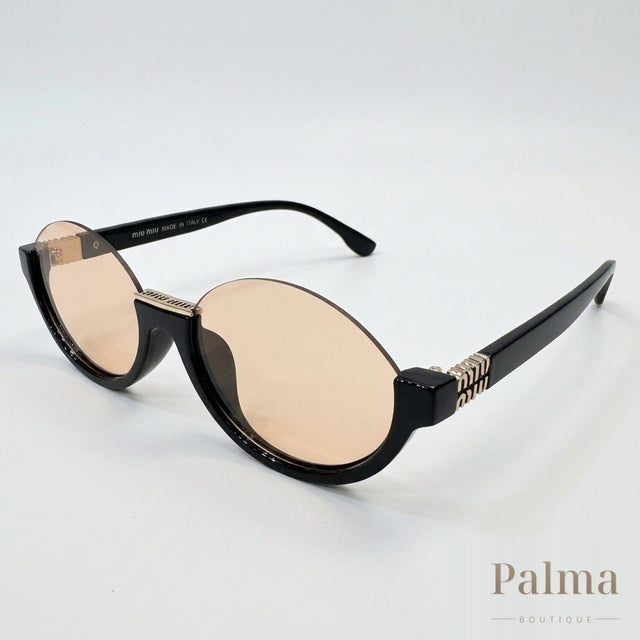 Miu Miu Glasses | Half-Frame Gold-Tone