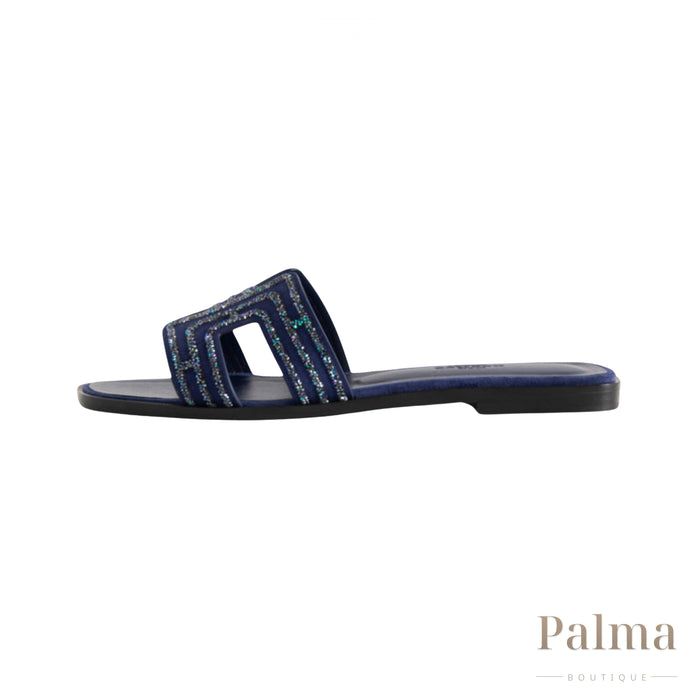 Hermès Sandals | Oran Navy Blue
