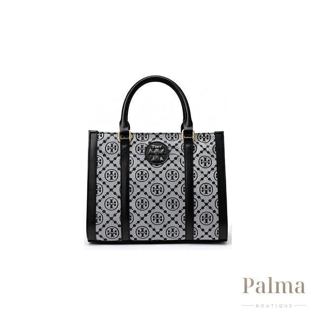 Tory Burch Bag | T Monogram Mini Tote Black