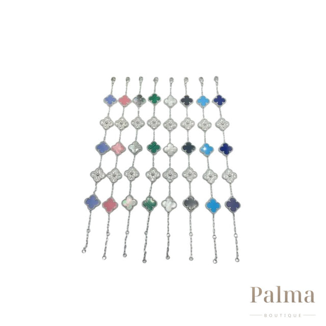 Van Cleef Jewelry | Alhambra Bracelet Collection Silver
