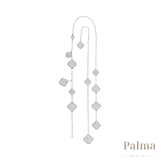 Van Cleef Jewelry | Alhambra Jewelry Set Silver Crystals